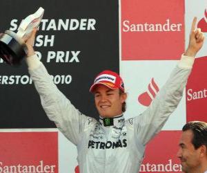 yapboz Nico Rosberg - Mercedes GP - Silverstone 2010 () 3 Ranked